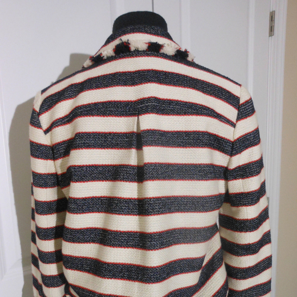 J CREW NWT Cotton-Blend 'Legion' Striped Jacke/Blazer - Picture 7 of 9